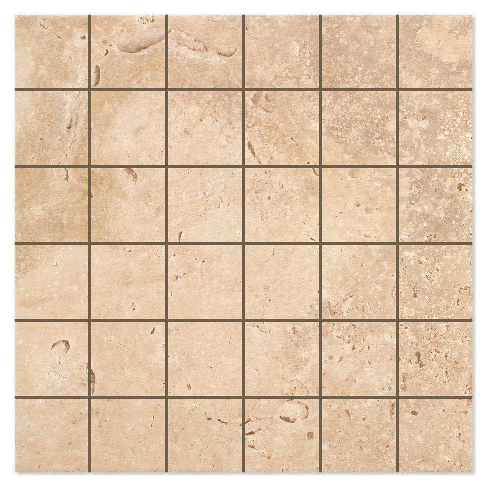 Mosaik Klinker Stenhamra Brun Mat 30x30 (5x5) cm